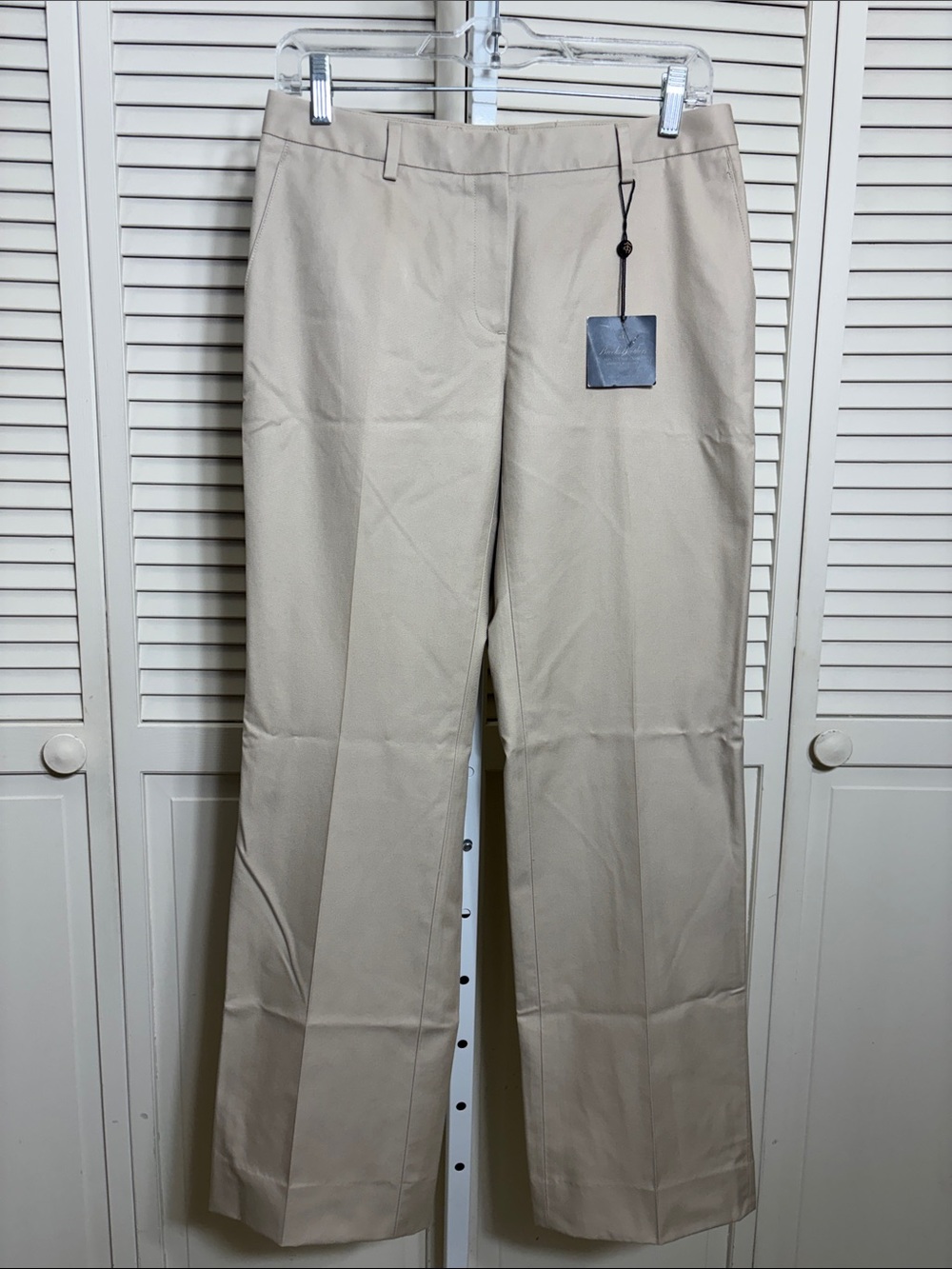 NWT Brooks Brothers Women's Chino Straight Leg Pants Light Beige Size 6